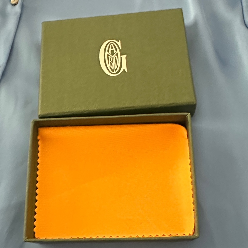 Goyard Green Box with Orange Interior